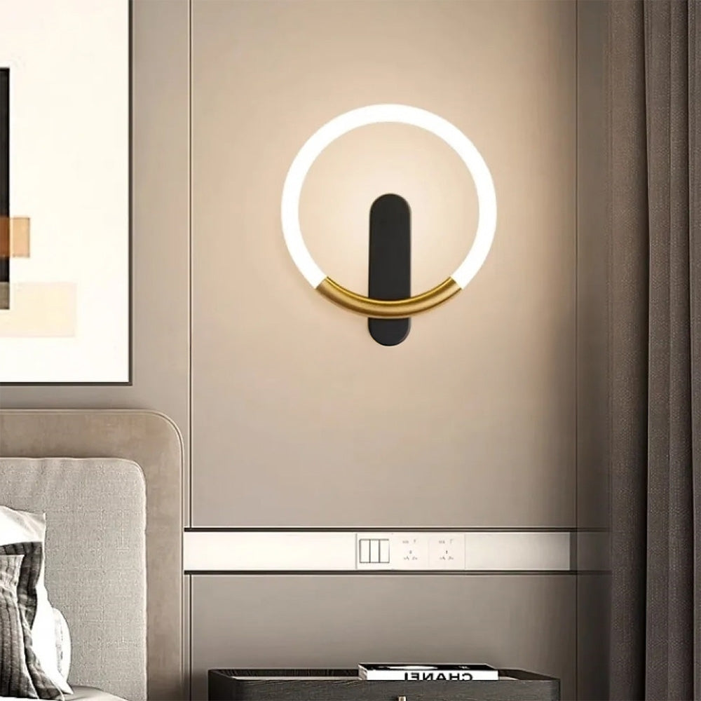 Aplică De Perete Led Lhj068-w C Brush Gold/black  4