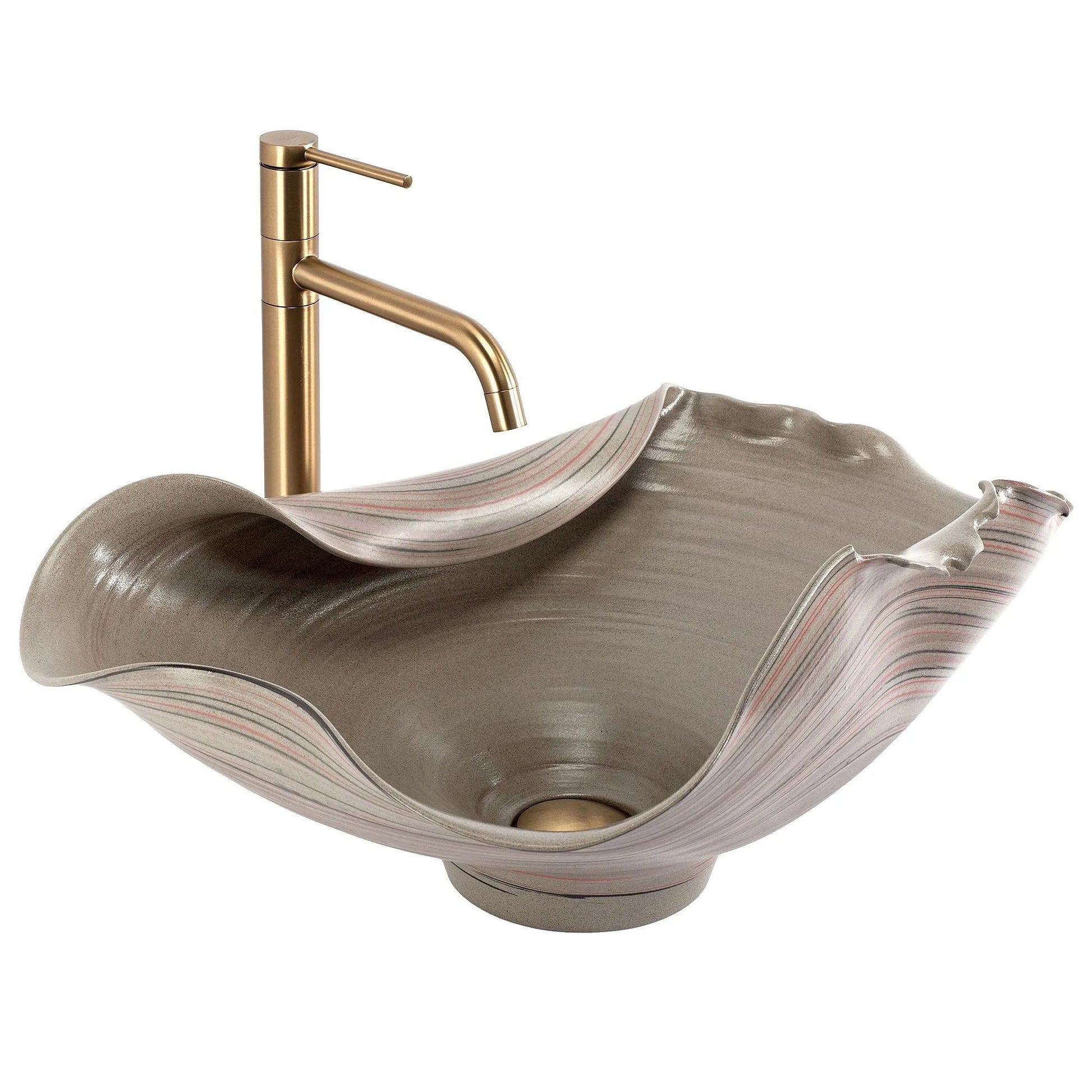 Lavoar ceramic pentru blat REA HM-17 Handmade ART  9