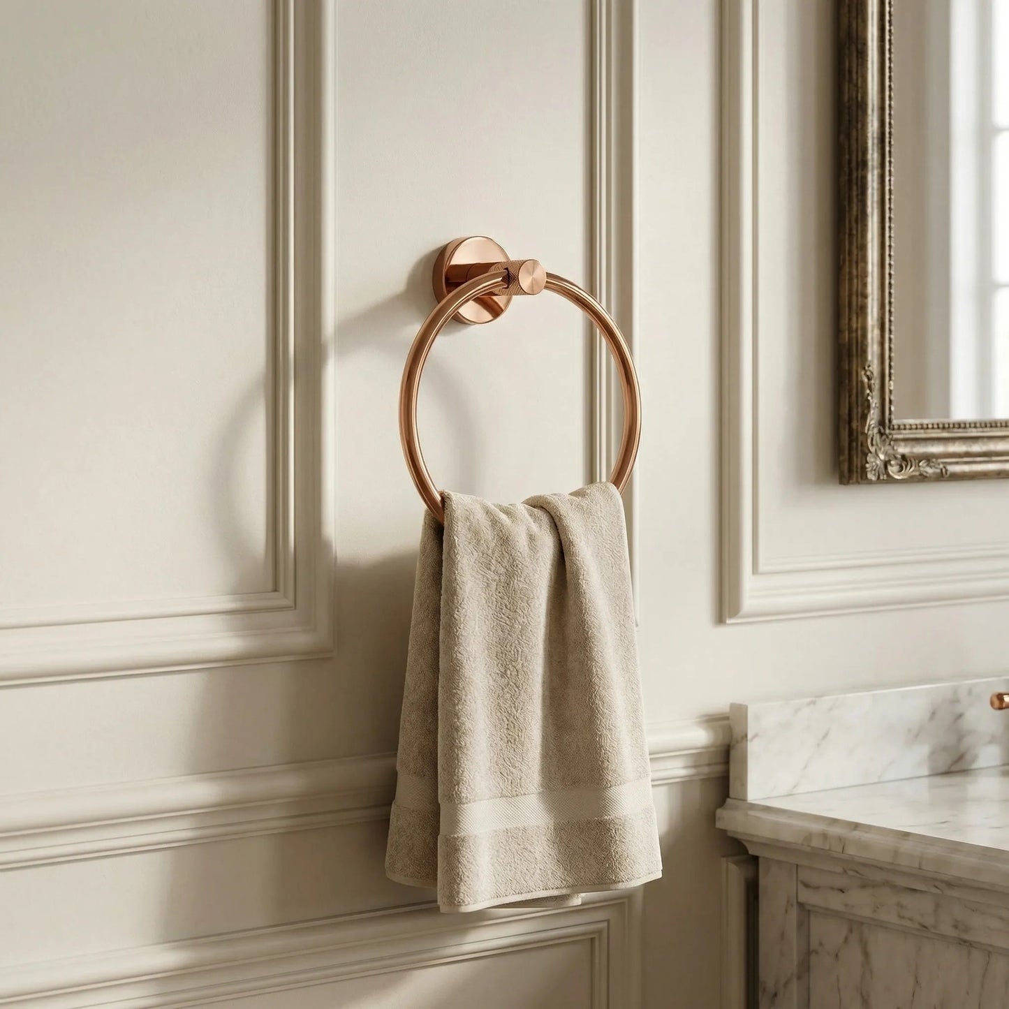 Cuier de baie Ring 6610 Modern Copper  9