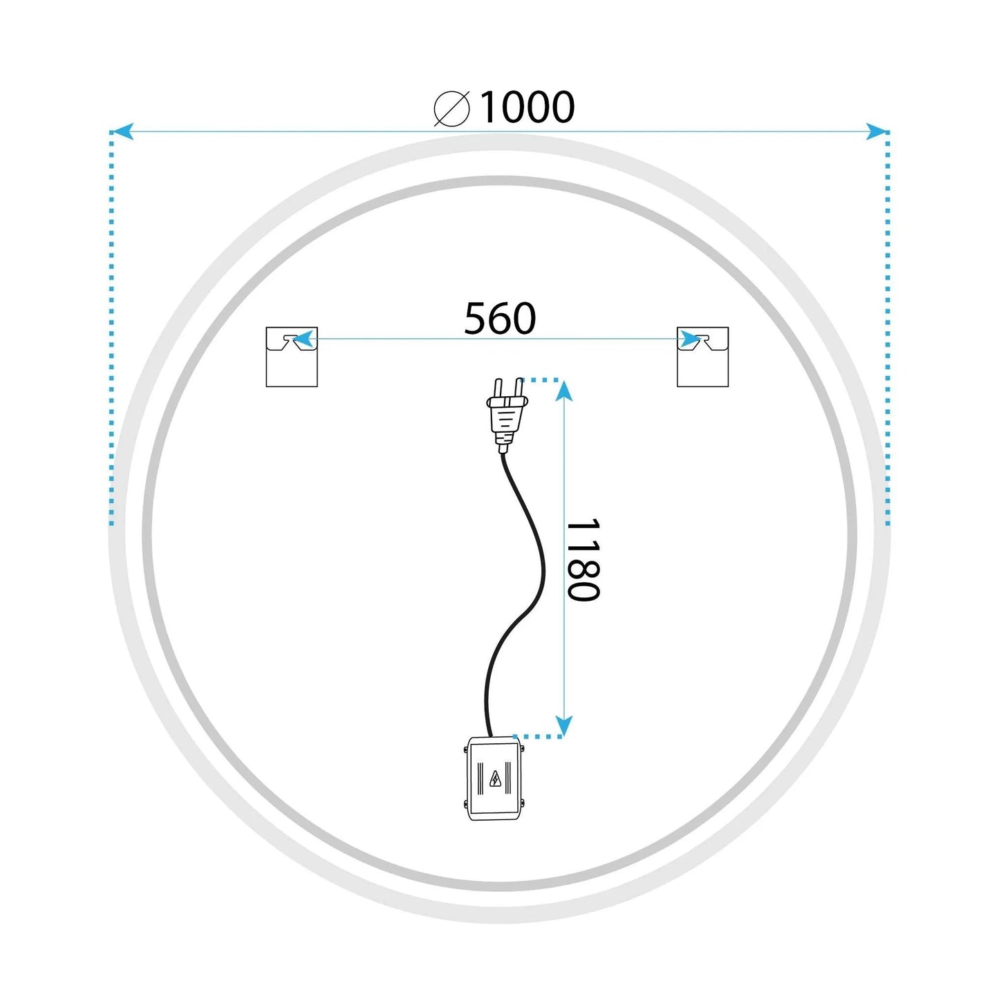 Oglindă LED SOFT 100  9