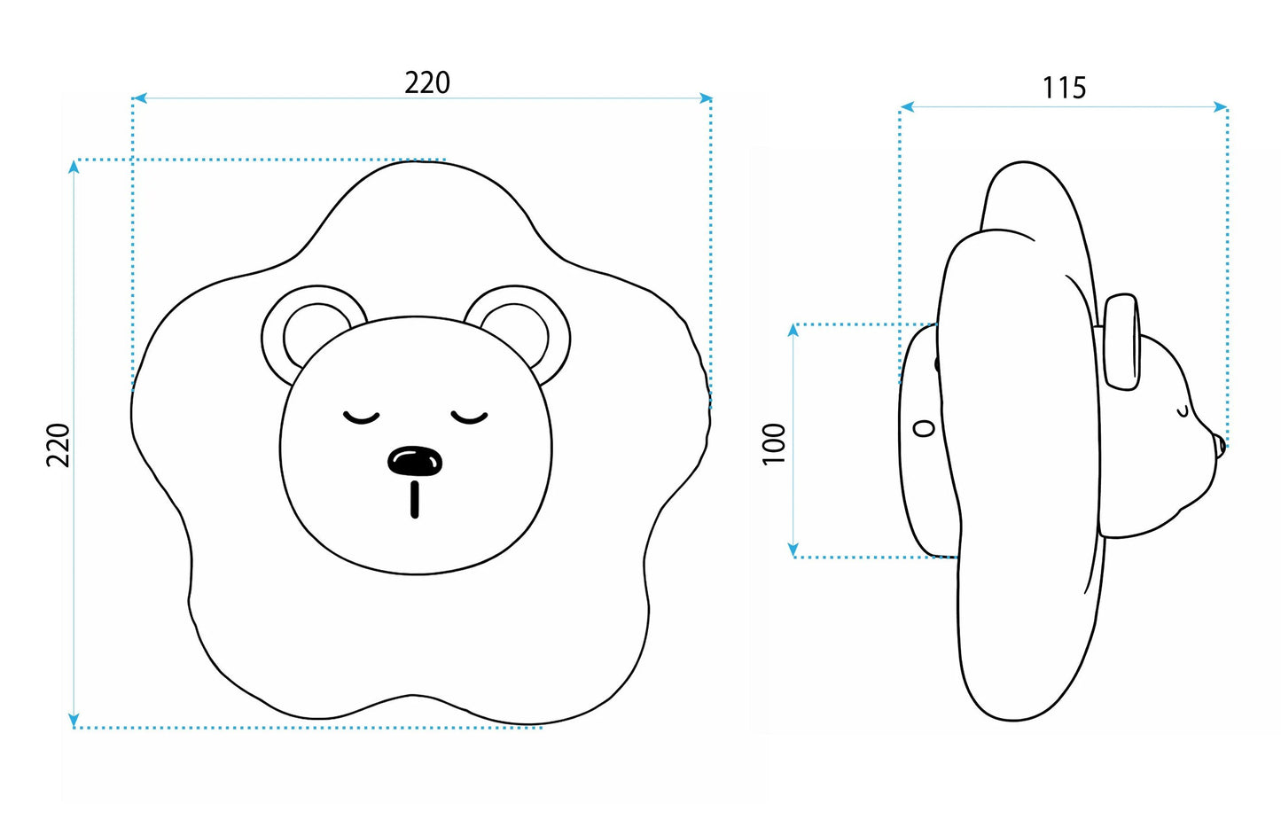 APLICĂ DE PERETE LED G181-W WHITE BEAR  9