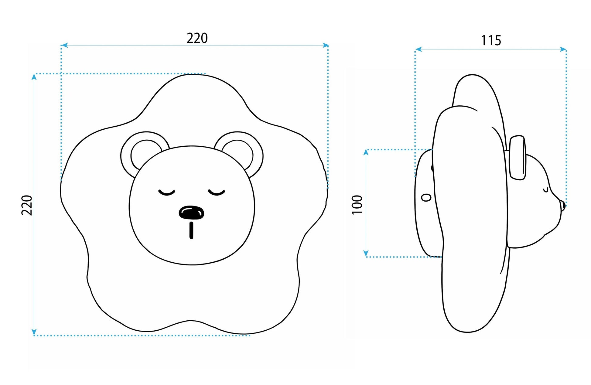 APLICĂ DE PERETE LED G181-W WHITE BEAR  9