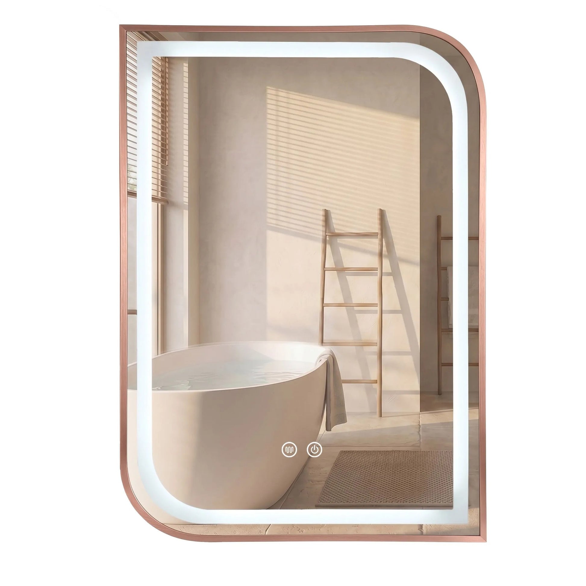 Oglindă LED ZONE 80x60 BRUSH  ROSE GOLD  9