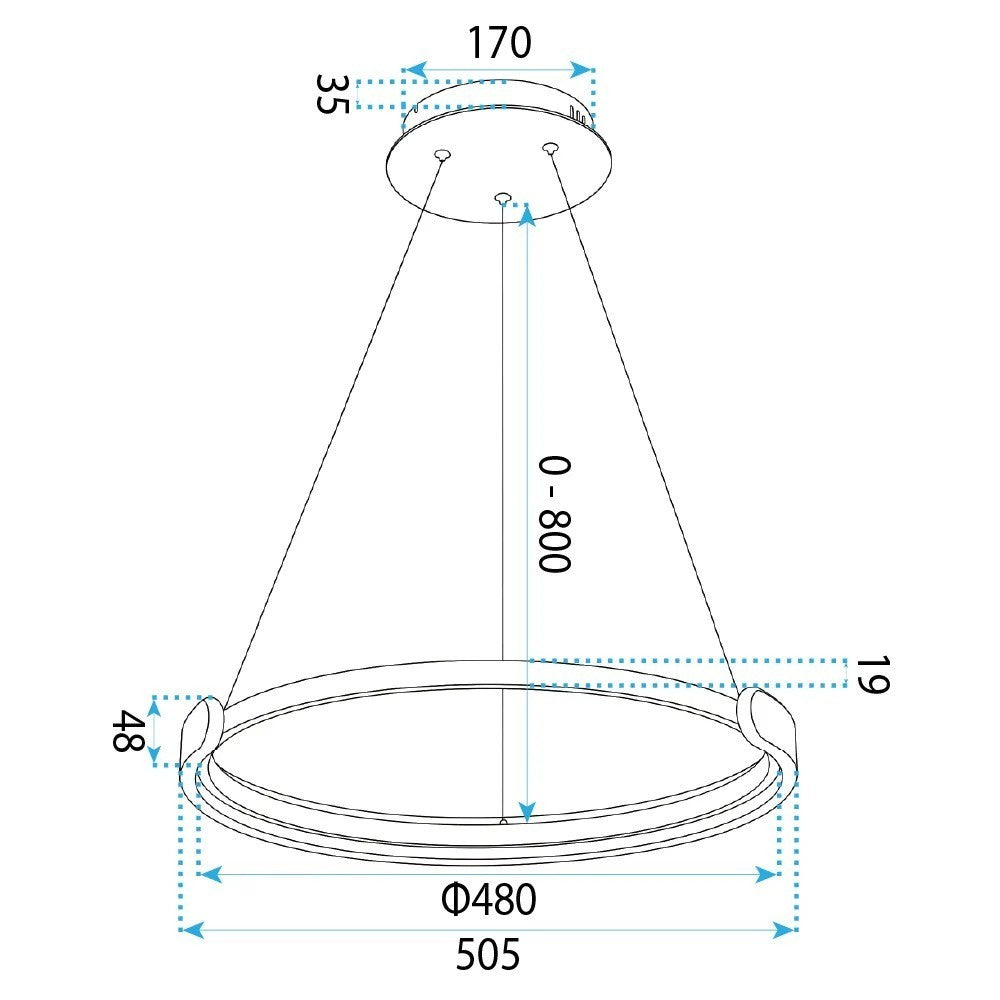 Lampă de tavan LED APP1927-CP Black  9