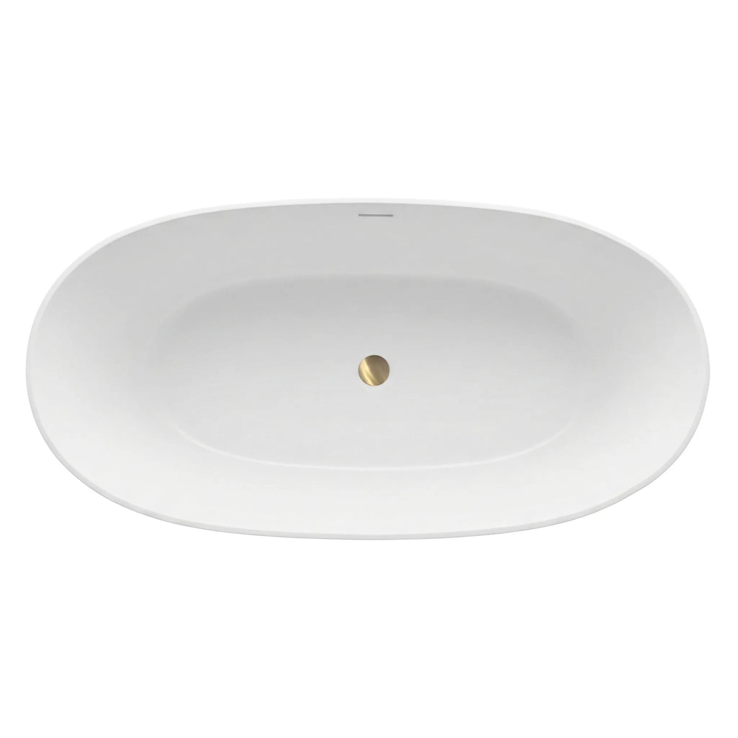 Cadă acrilică freestanding ROMA 170 Capac dop aur periat 9