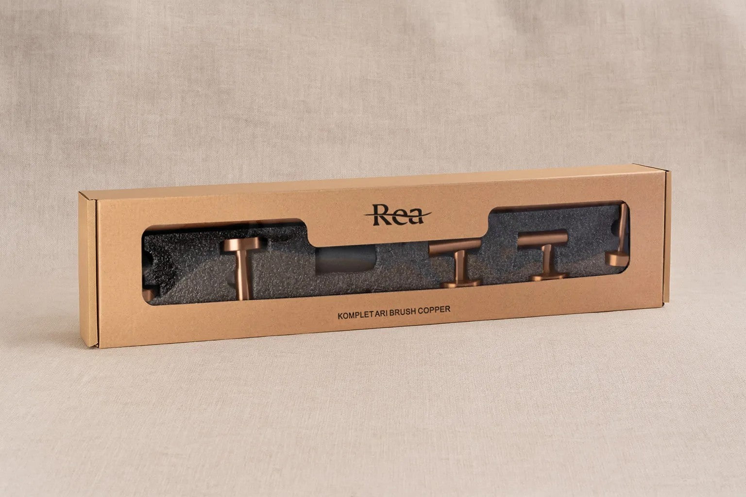 Set accesorii pentru baie  Ari Brush Copper 4 piese  9