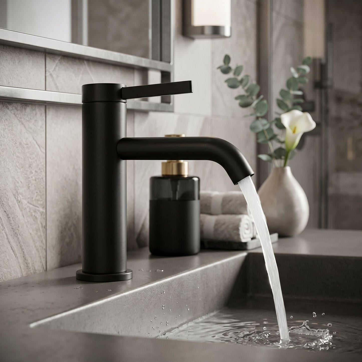 Baterie pentru baie Rea Rivo Black  9