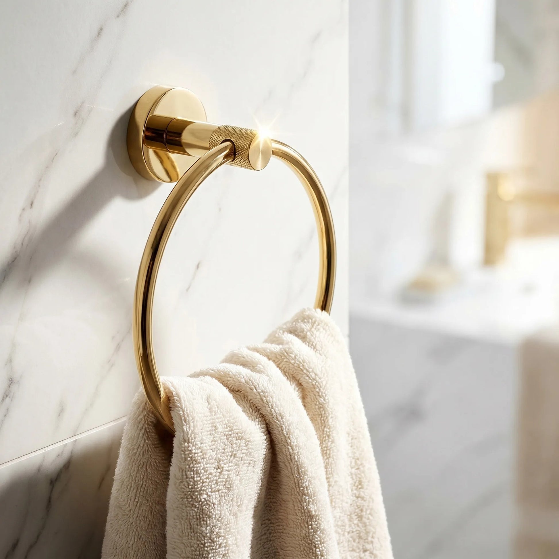 Cuier de baie Ring 6610 Modern Gold  9
