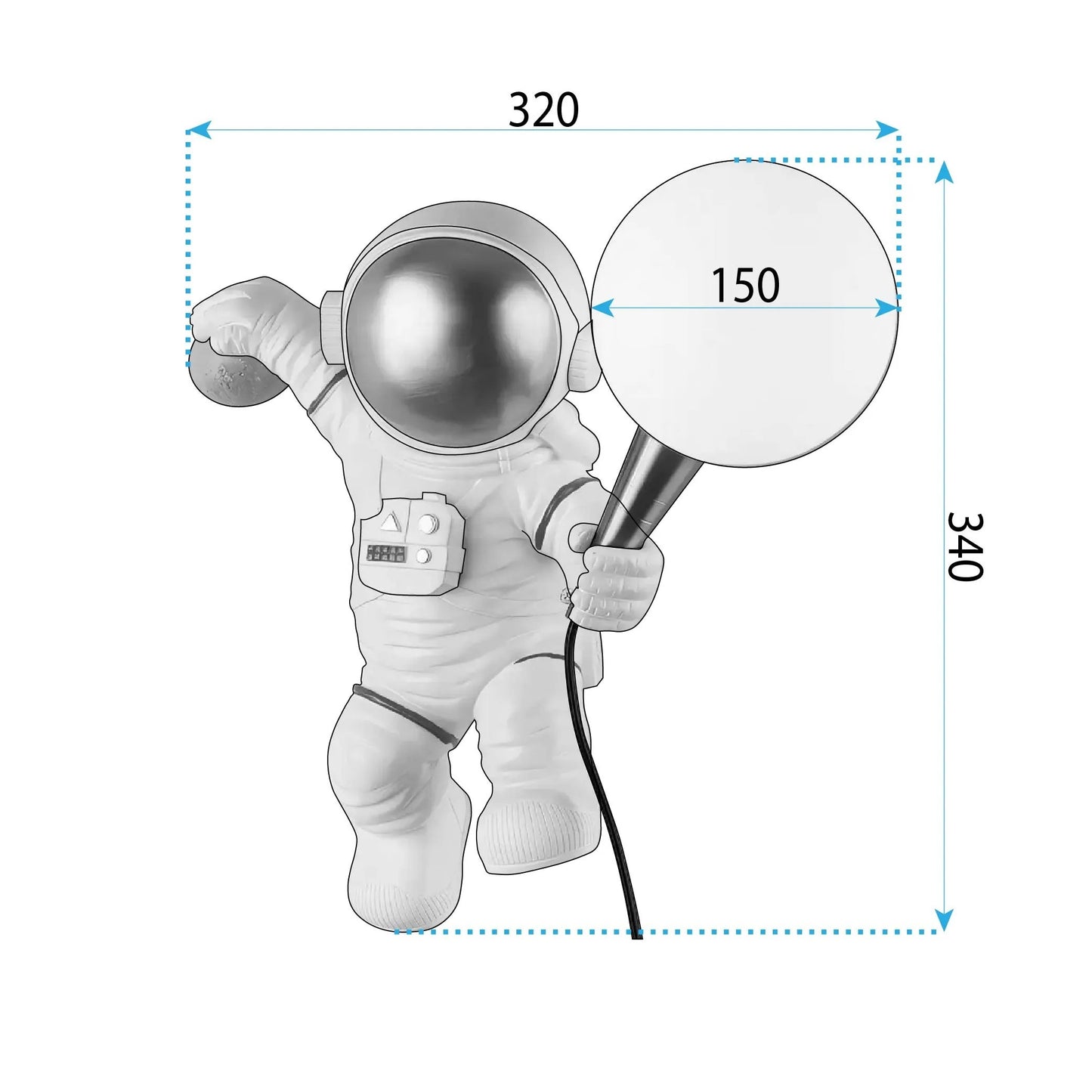 APLICĂ DE PERETE ASTRONAUT APP1804-1W COSMO  9