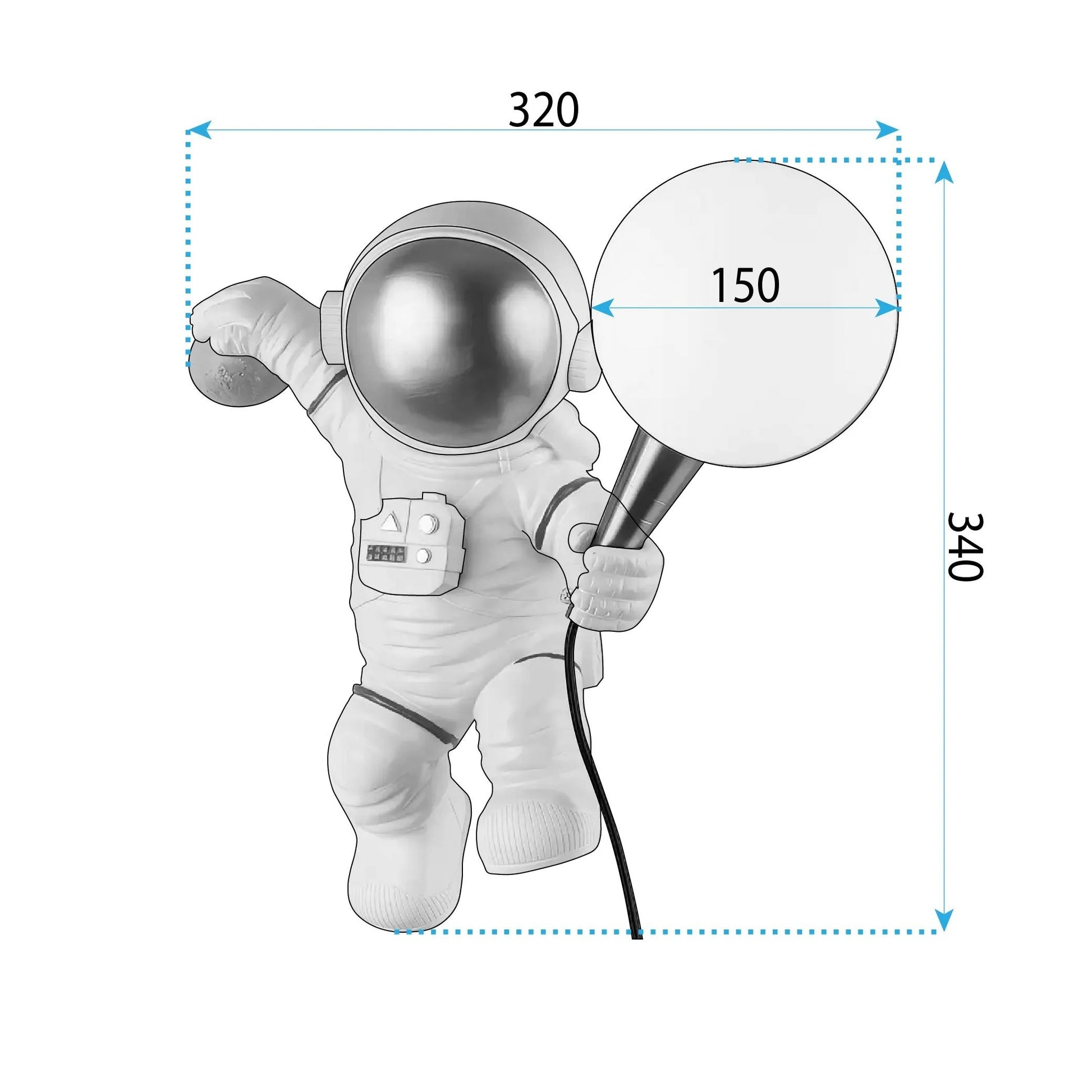 APLICĂ DE PERETE ASTRONAUT APP1804-1W COSMO  9