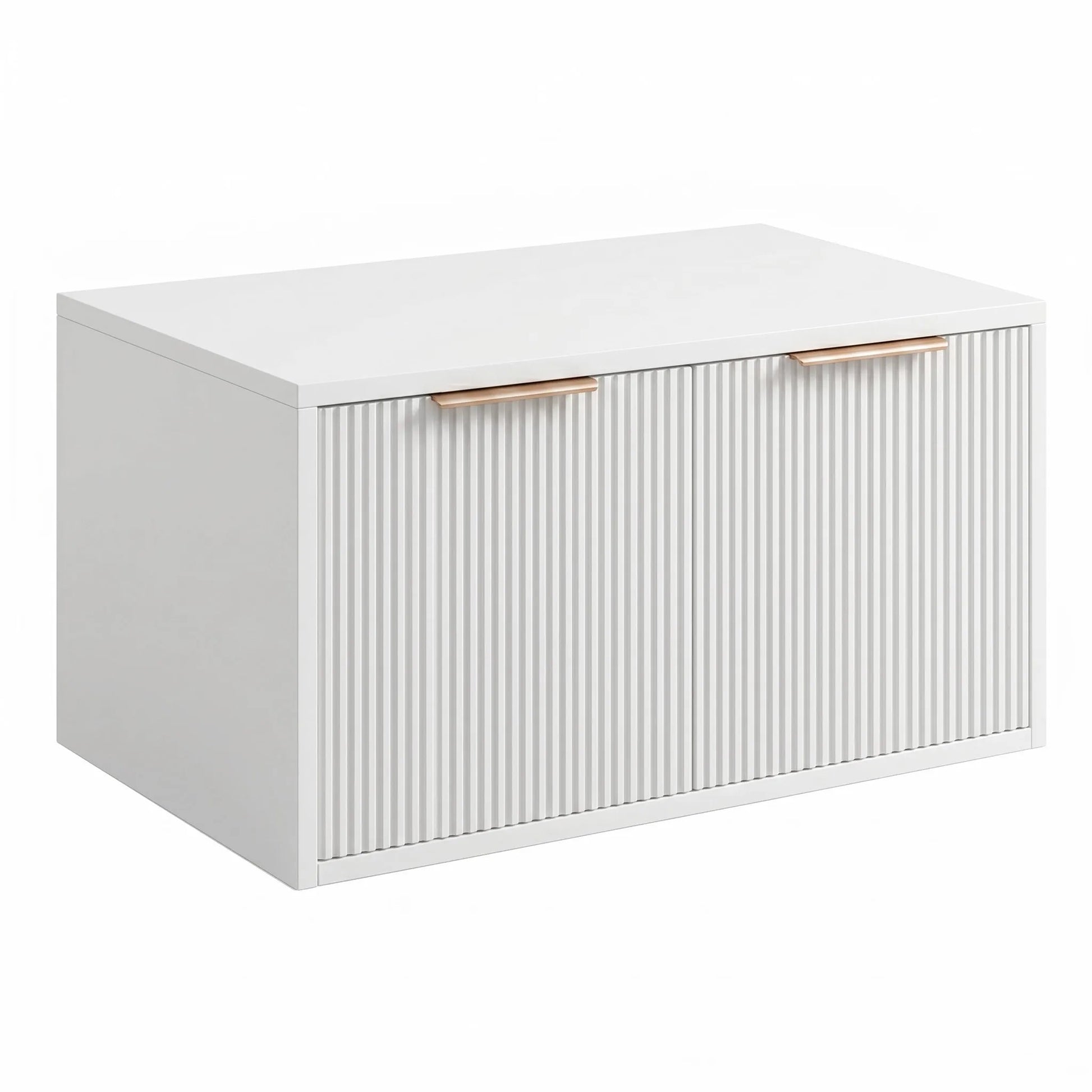 Dulap baie pentru lavoar Rea Core 80cm White  9