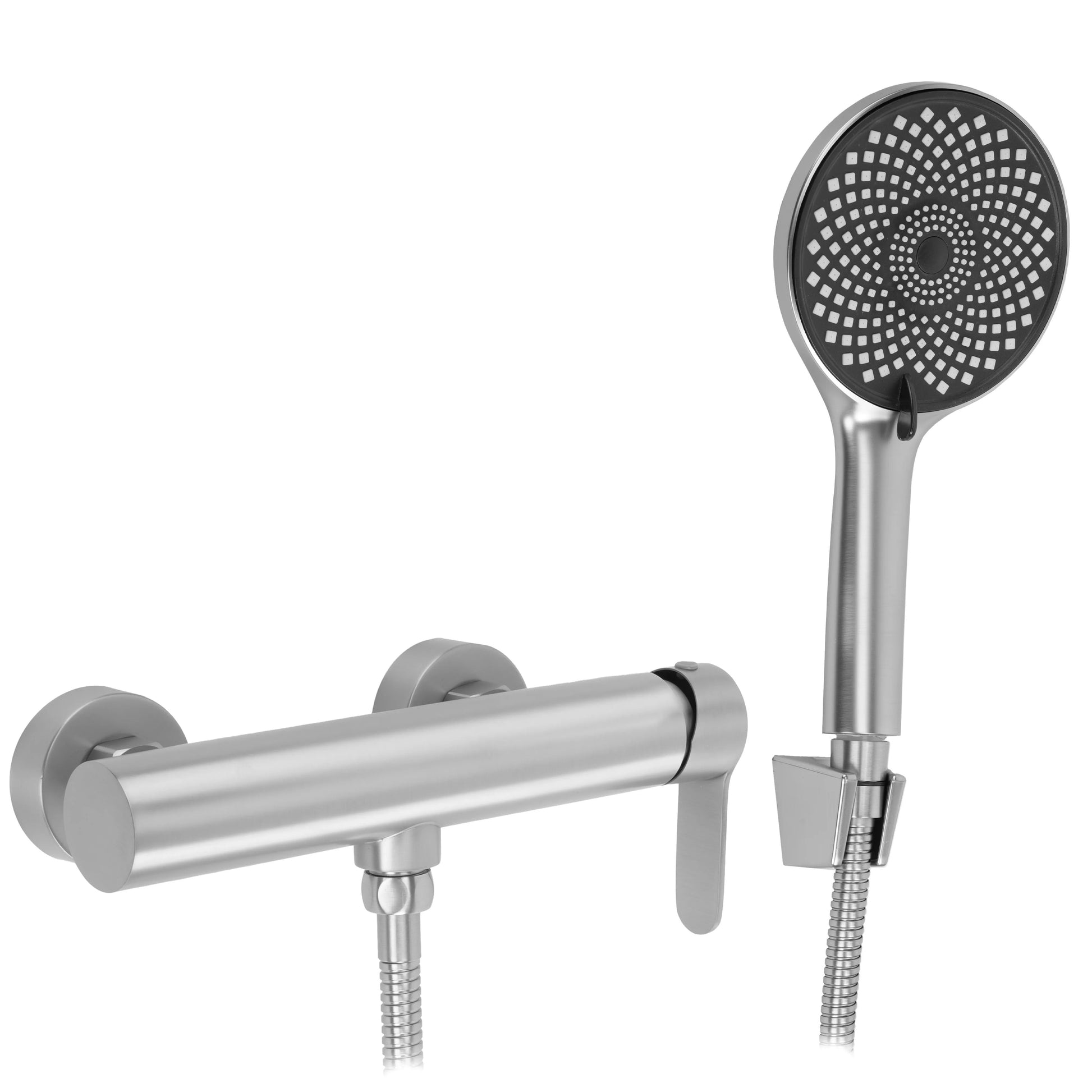 Baterie de duș REA Arcos Brush Nickel  9
