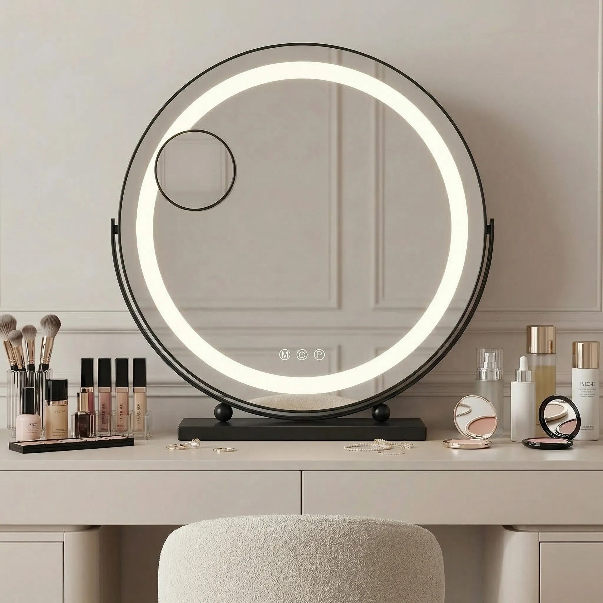 Oglindă LED MAKE-UP Black 40 cm  9