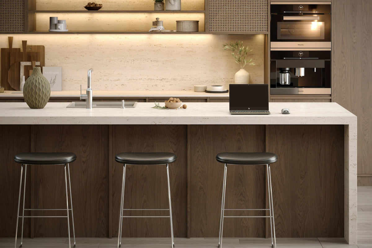 Chiuveta Din Granit Logan 150 Beige Dop Nichel Periat 9