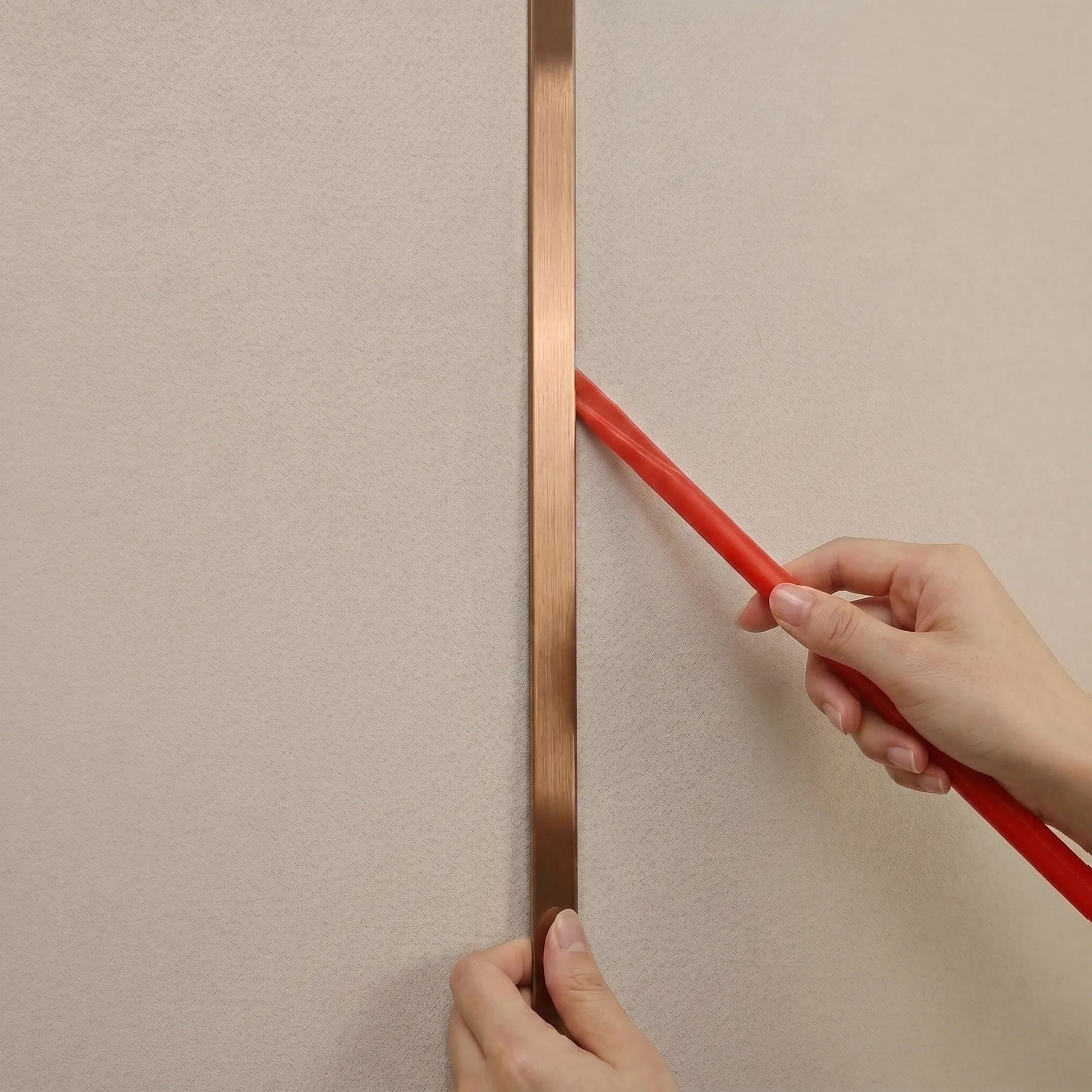 Bandă Decorativă Autoadezivă Rea P14454A 2cm Brush Copper 9