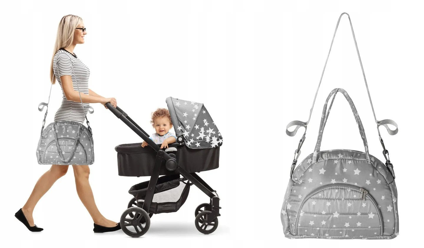 GEANTA Pentru Carucior Cu O Curea Organizator GREY STAR 9