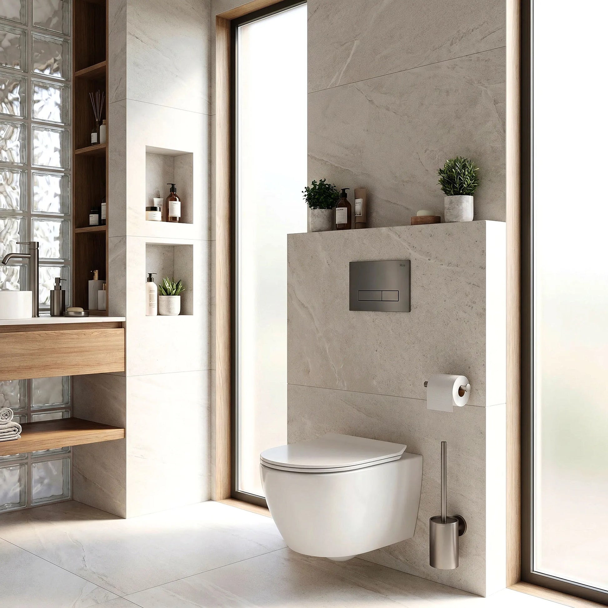 Cadru WC Încastrat Rea Cu Buton HD Titan 9
