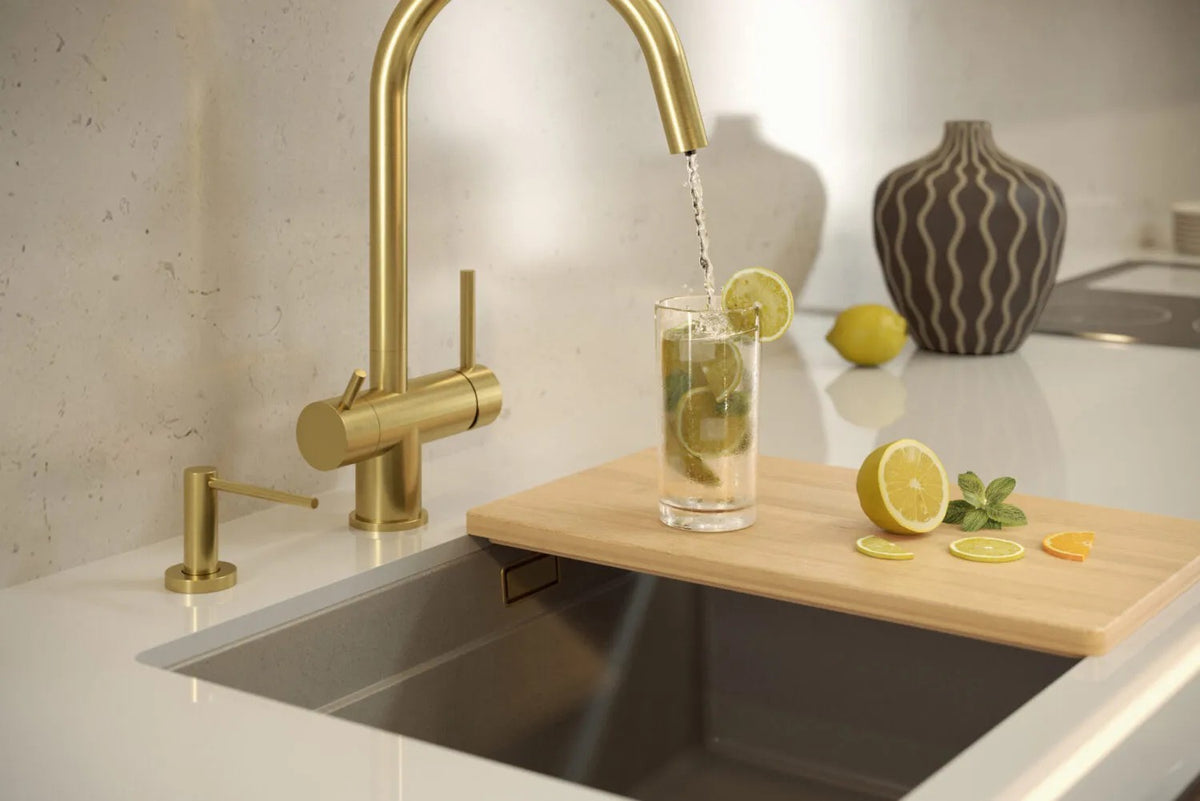 Chiuveta Din Granit Logan 100 Beige Dop Nichel Periat 9