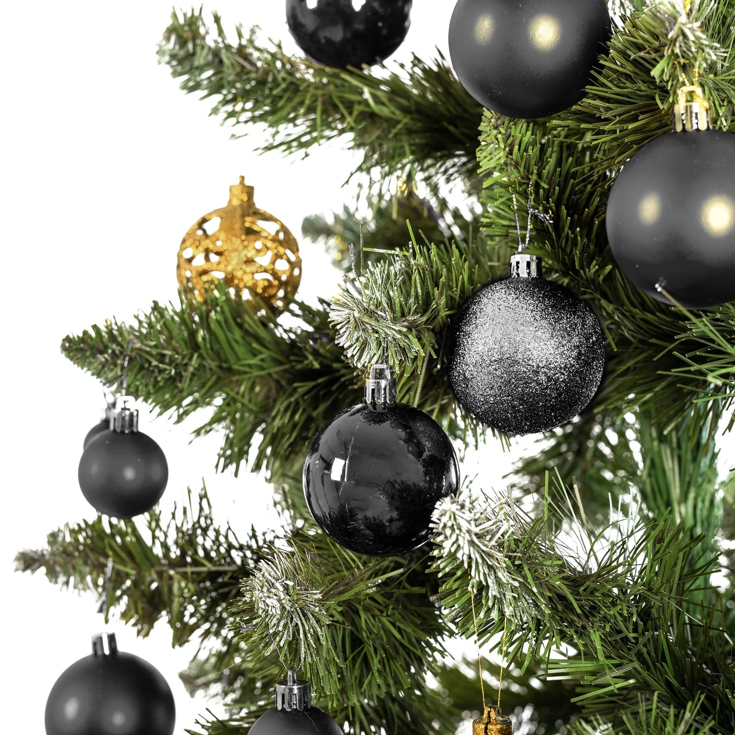 BOMBKI CHOINKOWE CZARNE 100SZT KL-21X04 9
