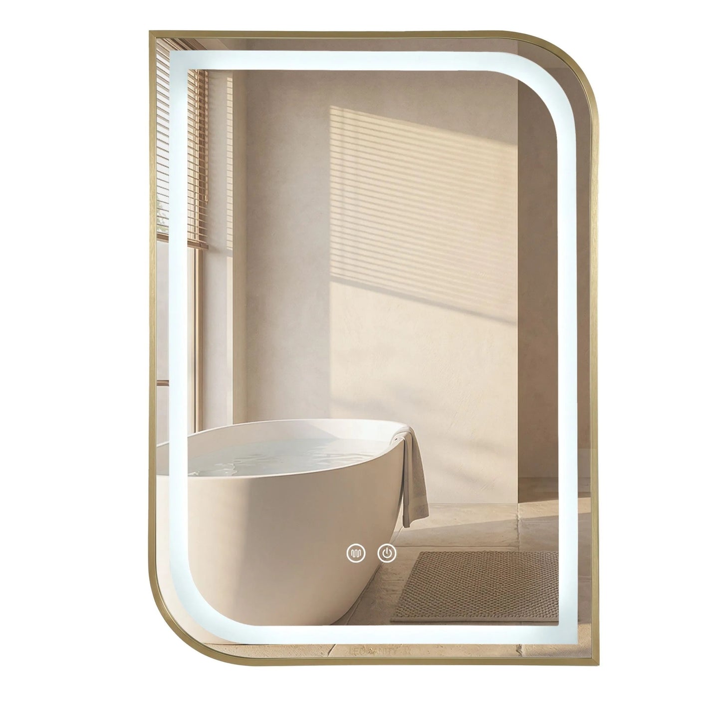 Oglindă LED ZONE 80X60 GOLD BRUSH  9