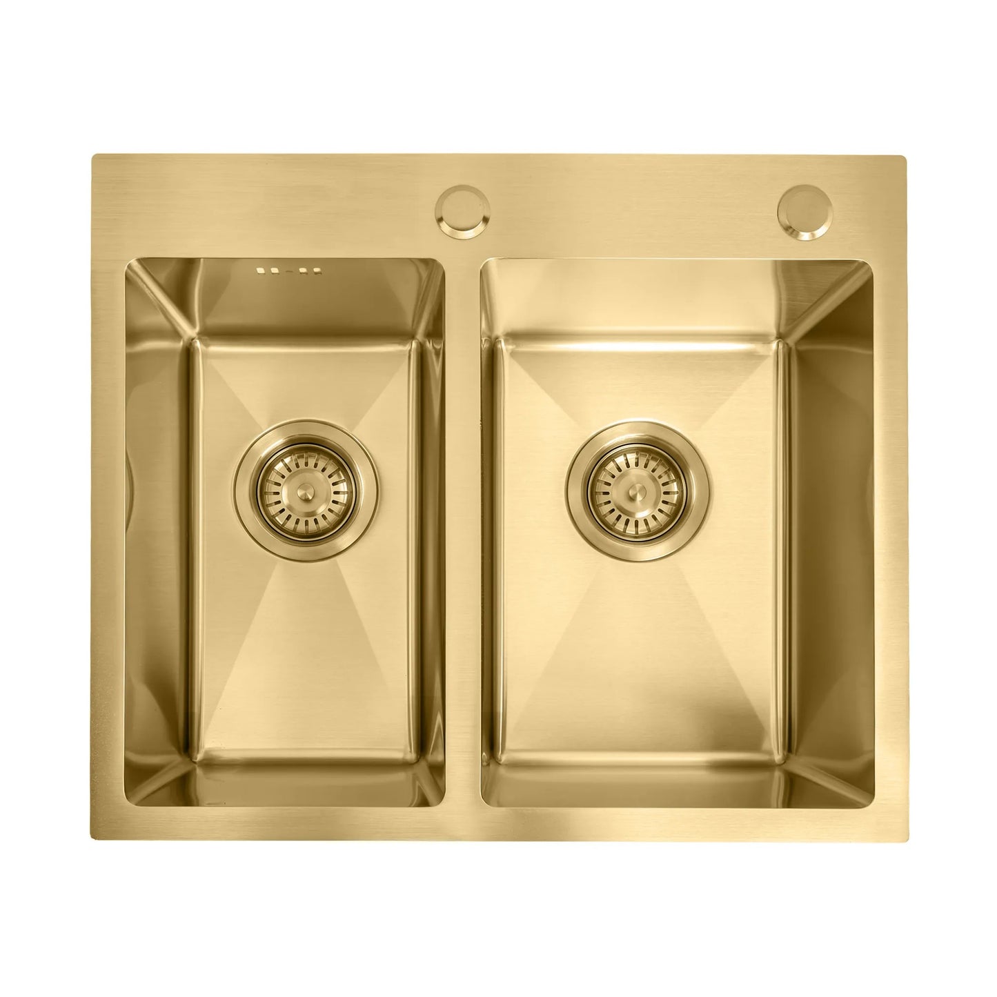 Chiuvetă inox Toby BRUSH GOLD fără robinet de bucătărie 9