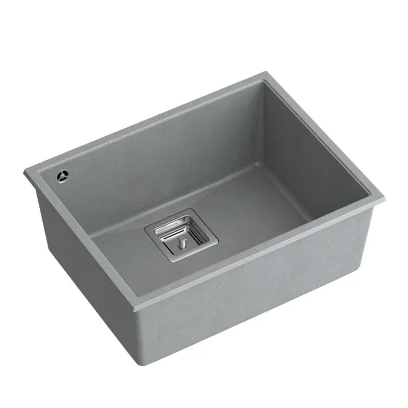 Chiuveta Din Granit DAVID 50 Grey Metallic Dop Auriu 9