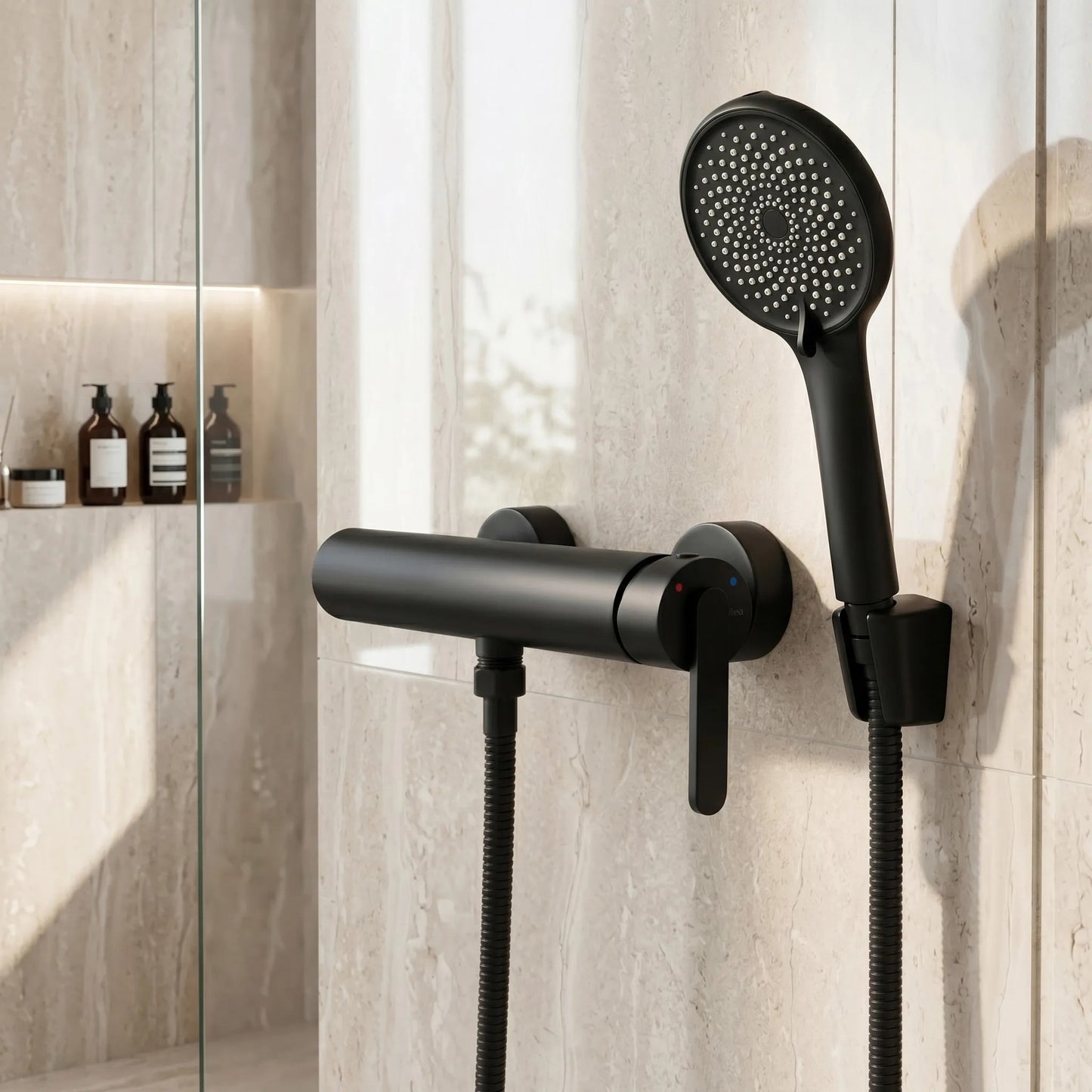Baterie Pentru Cadă REA Ontario Side Black 9