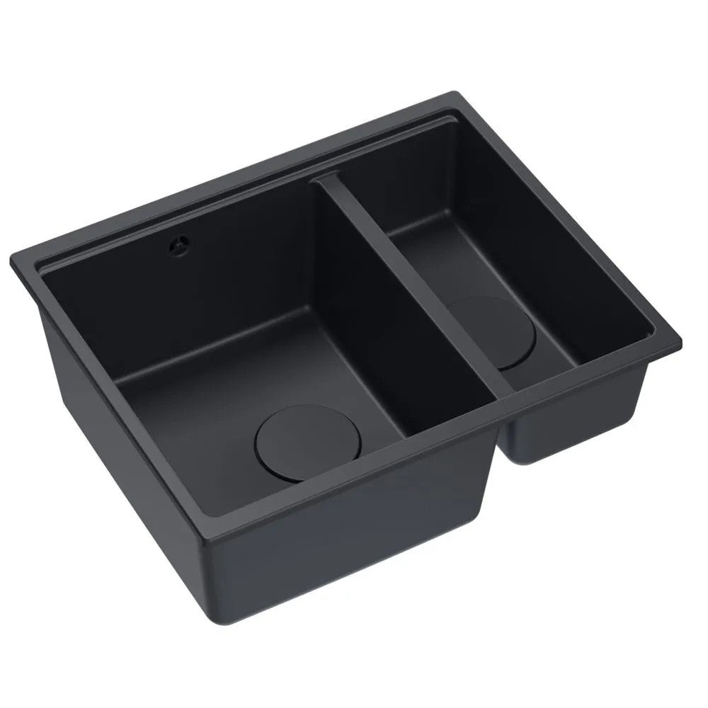 Chiuveta Din Granit Logan 150 Black Dop Negru 9