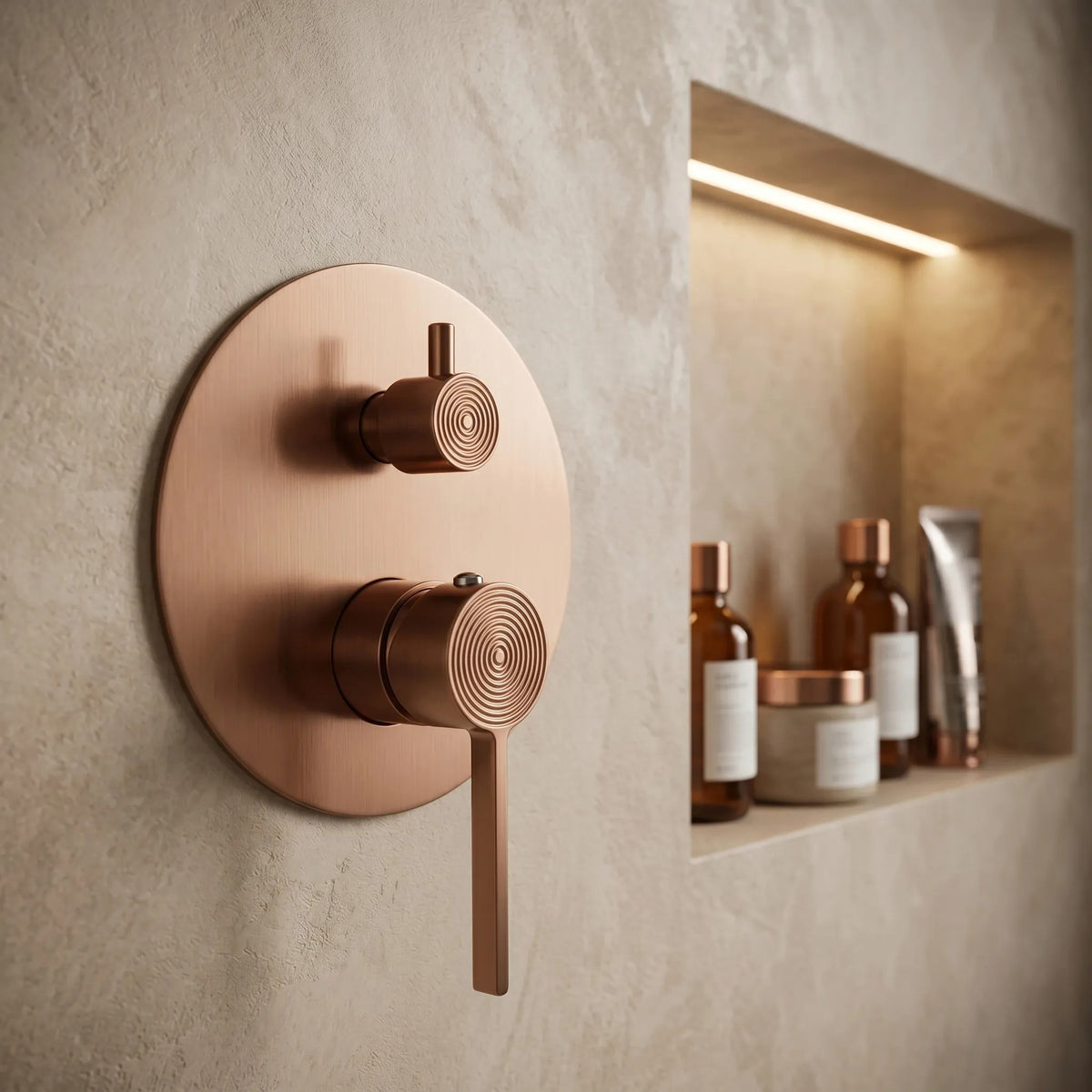 Set De Dus Incastrat Rea Foster Brush Copper + BOX 9