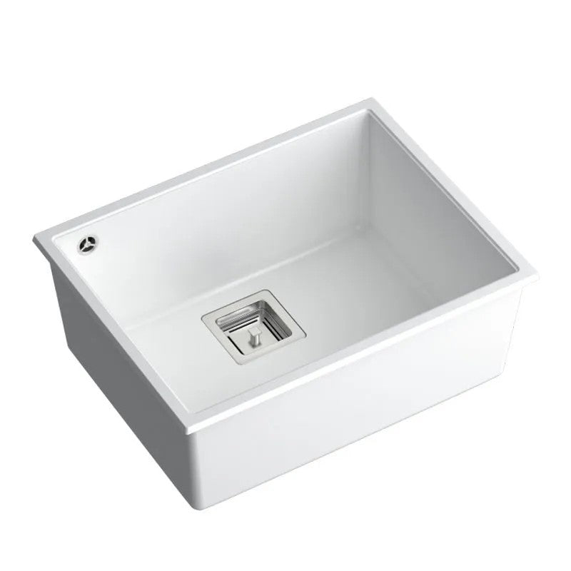 Chiuveta Din Granit DAVID 50 White Dop Cupru Periat 9