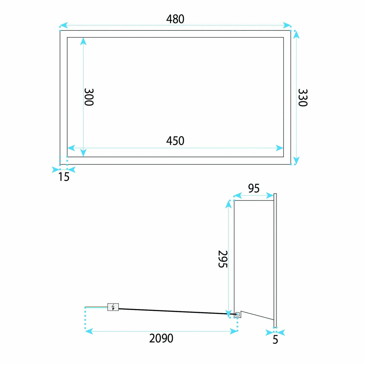RAFT BAIE INCASTRAT PERETE LED 30x45 Titan 9