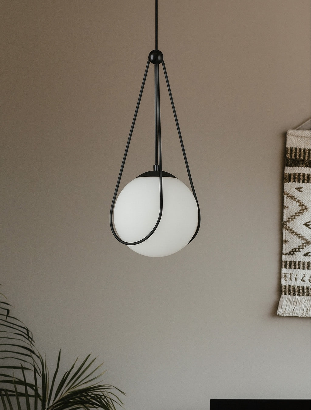 Lampă Suspendată APP1792-1CP 20cm Black  3