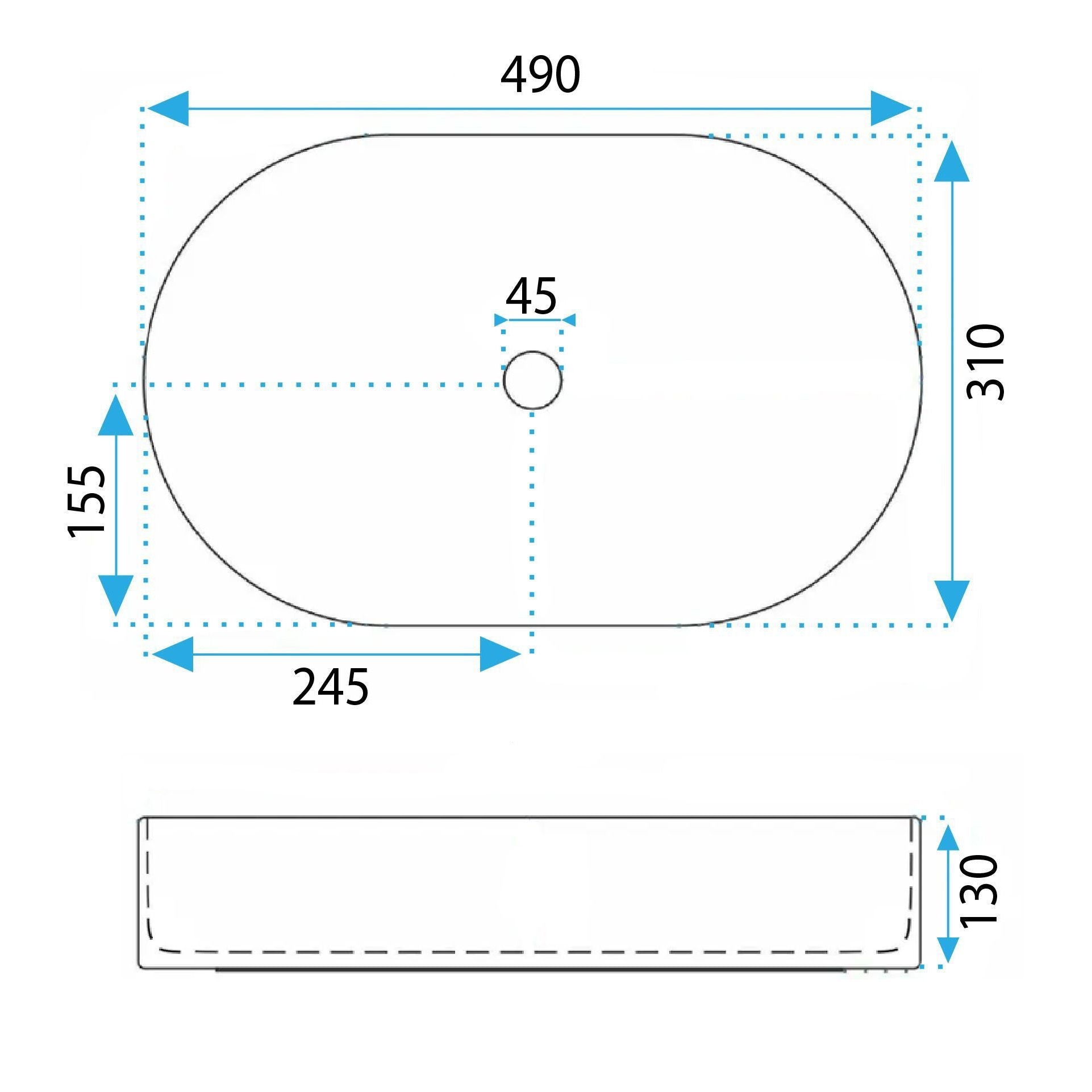 Lavoar Pe Blat Rea Vanda Olive Matt  8