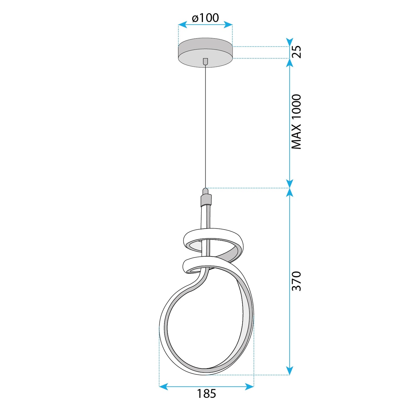 Lampa Led G071-cp Gold  7