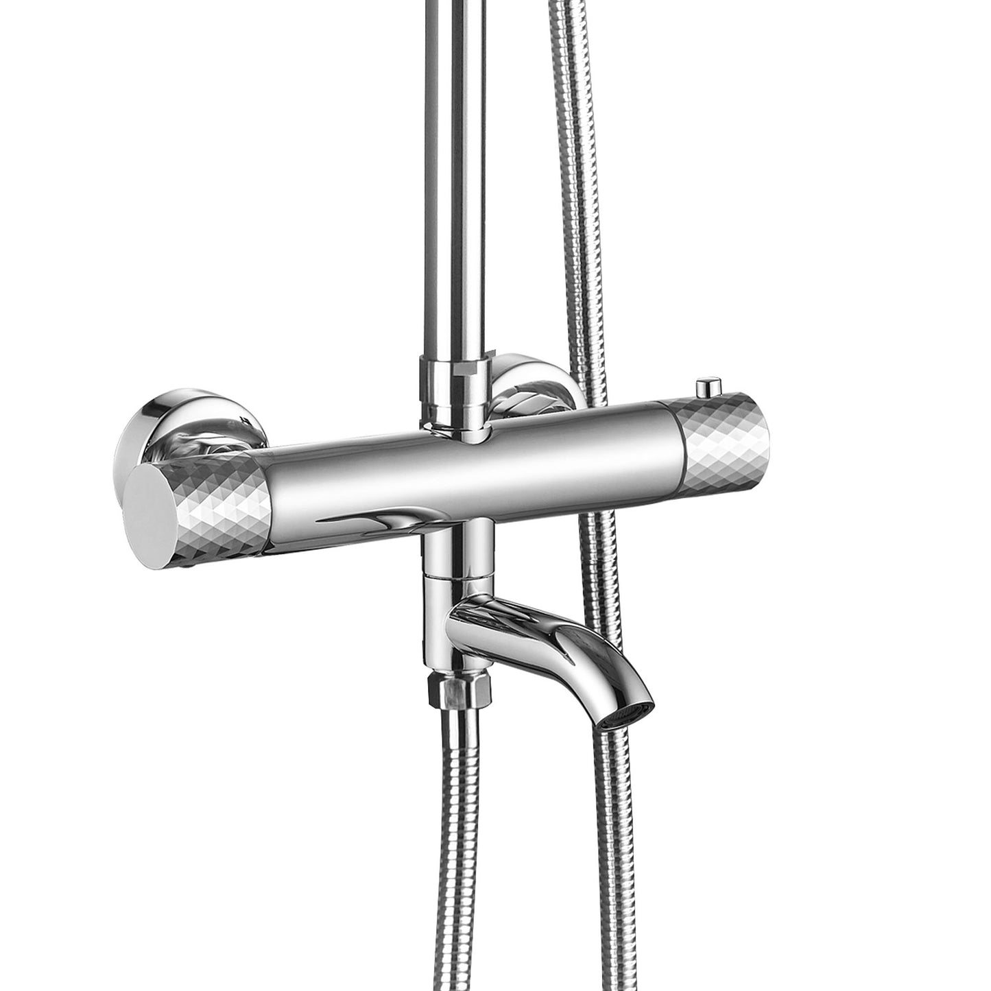 Coloana de dus cu termostat Lungo Diamond Crom  2