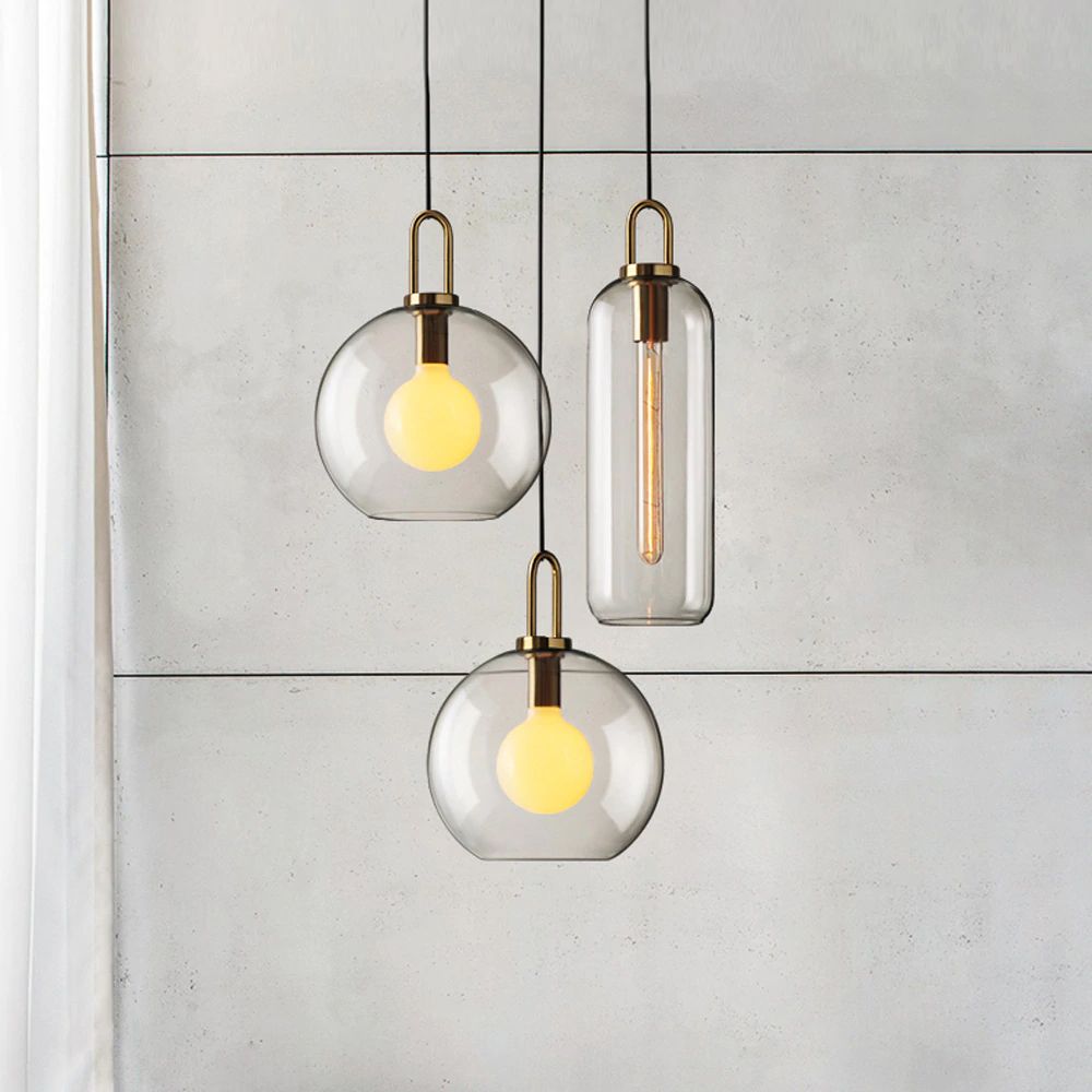Lampă de tavan suspendată sticlă 20cm APP629-1CP 4