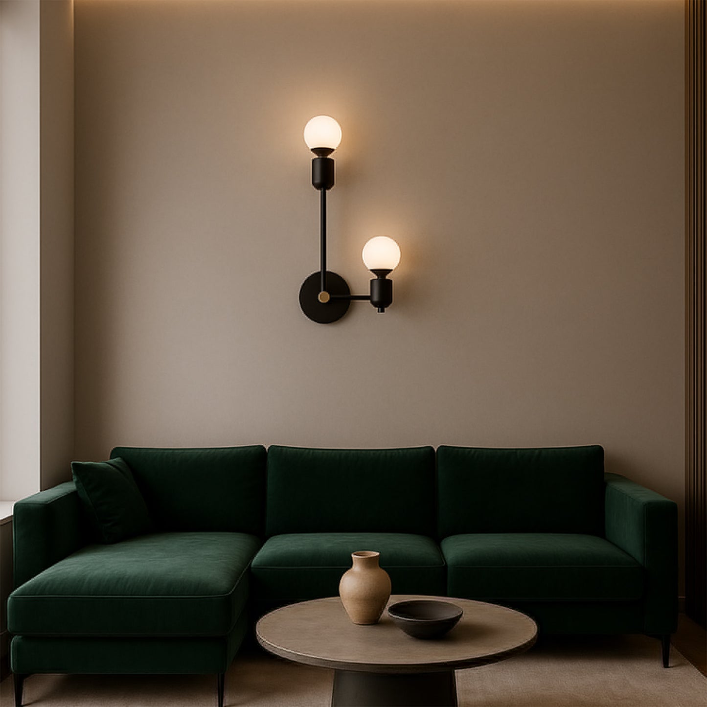 Lampa De Perete APP1707-2W Black  5