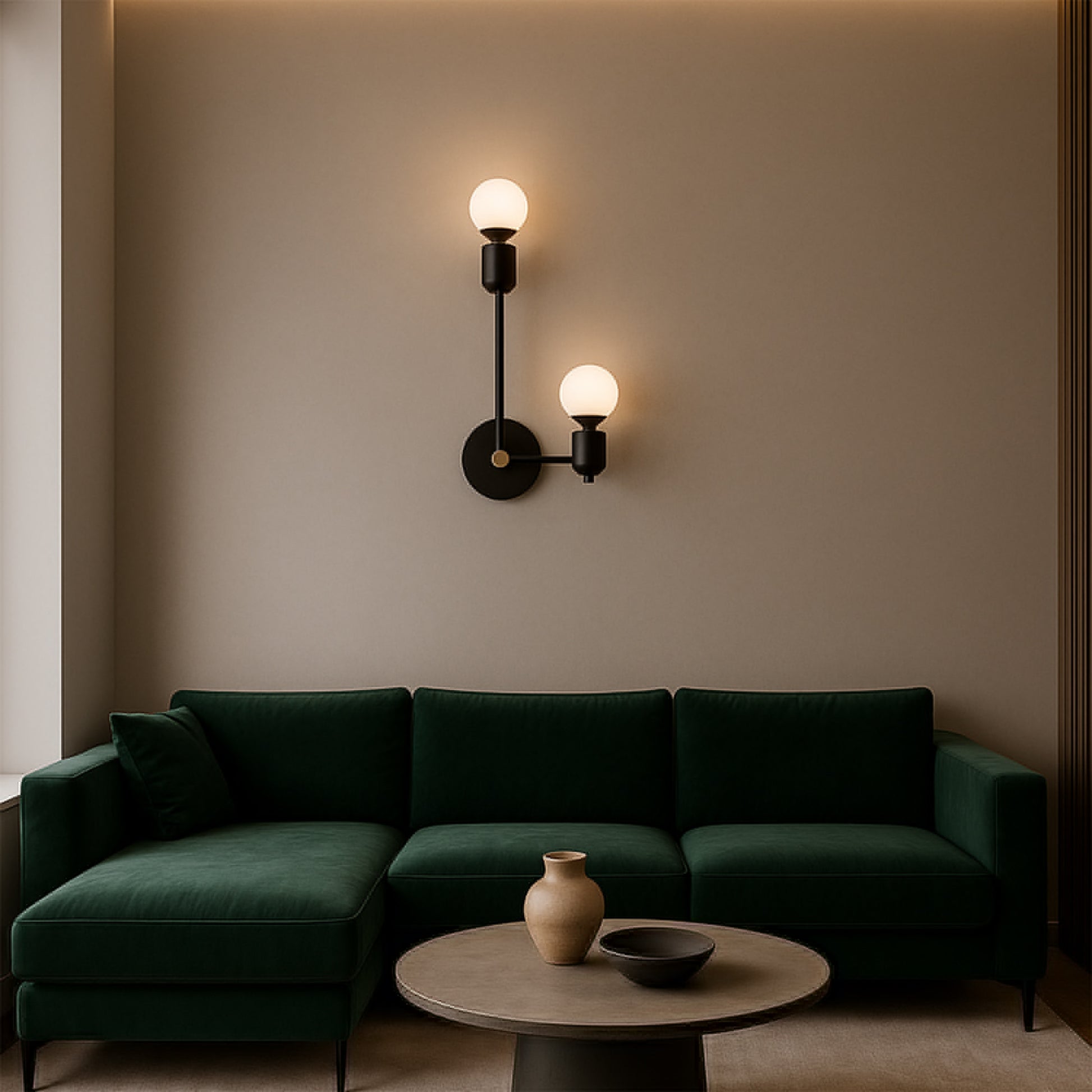Lampa De Perete APP1707-2W Black  5