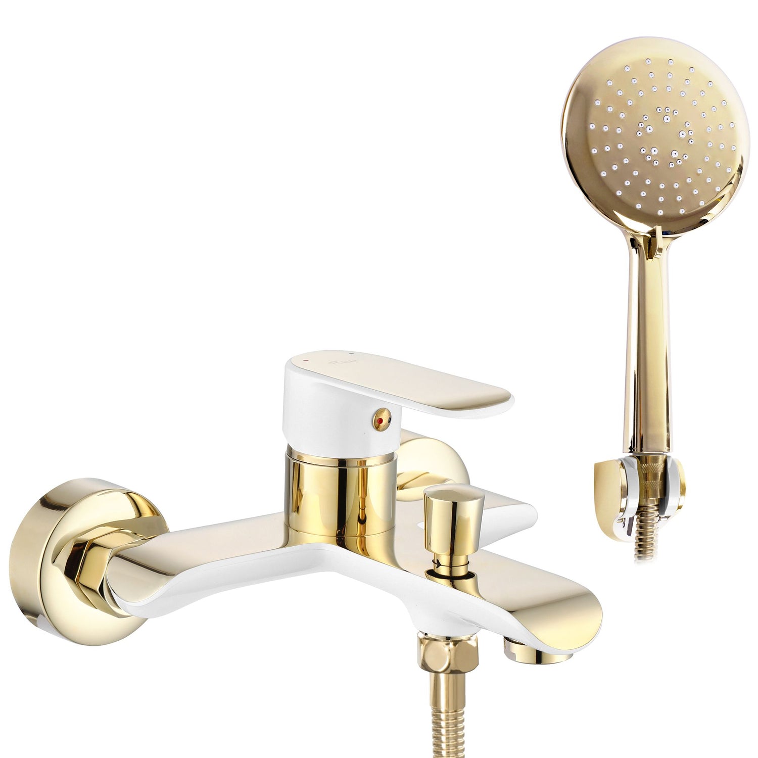Baterie pentru cadă REA Bloom White gold  1