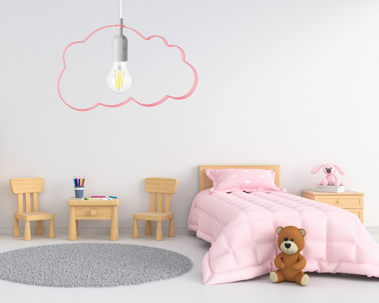 Lampa Suspendabila Norisori Roz Deschis  8