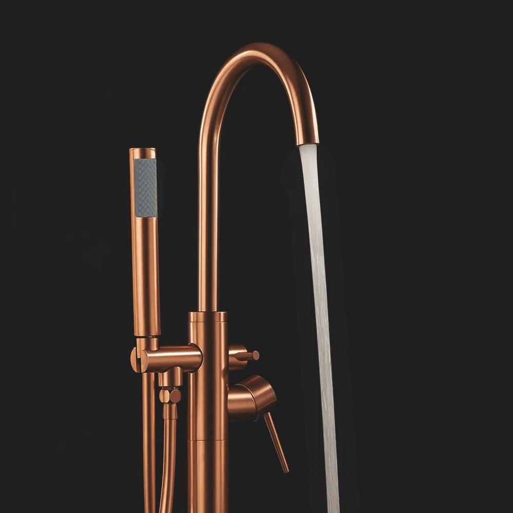 Baterie de podea Rea Lungo brush copper  2
