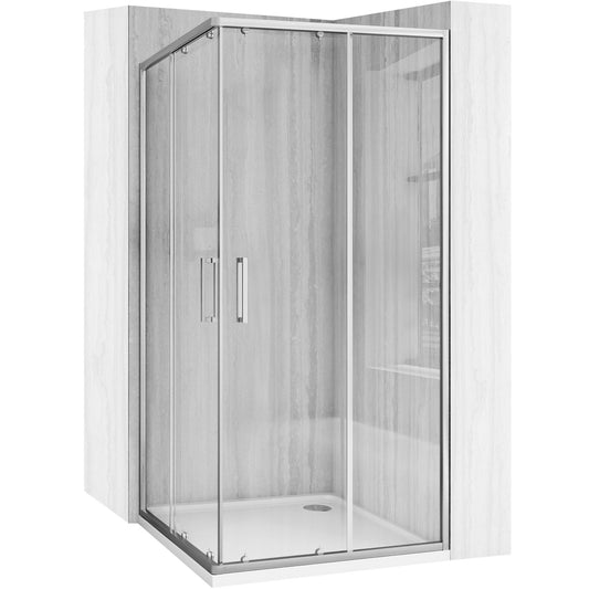 Cabină De Duș Rea City 90x90 Cm Nickel Brush fara cadita 1
