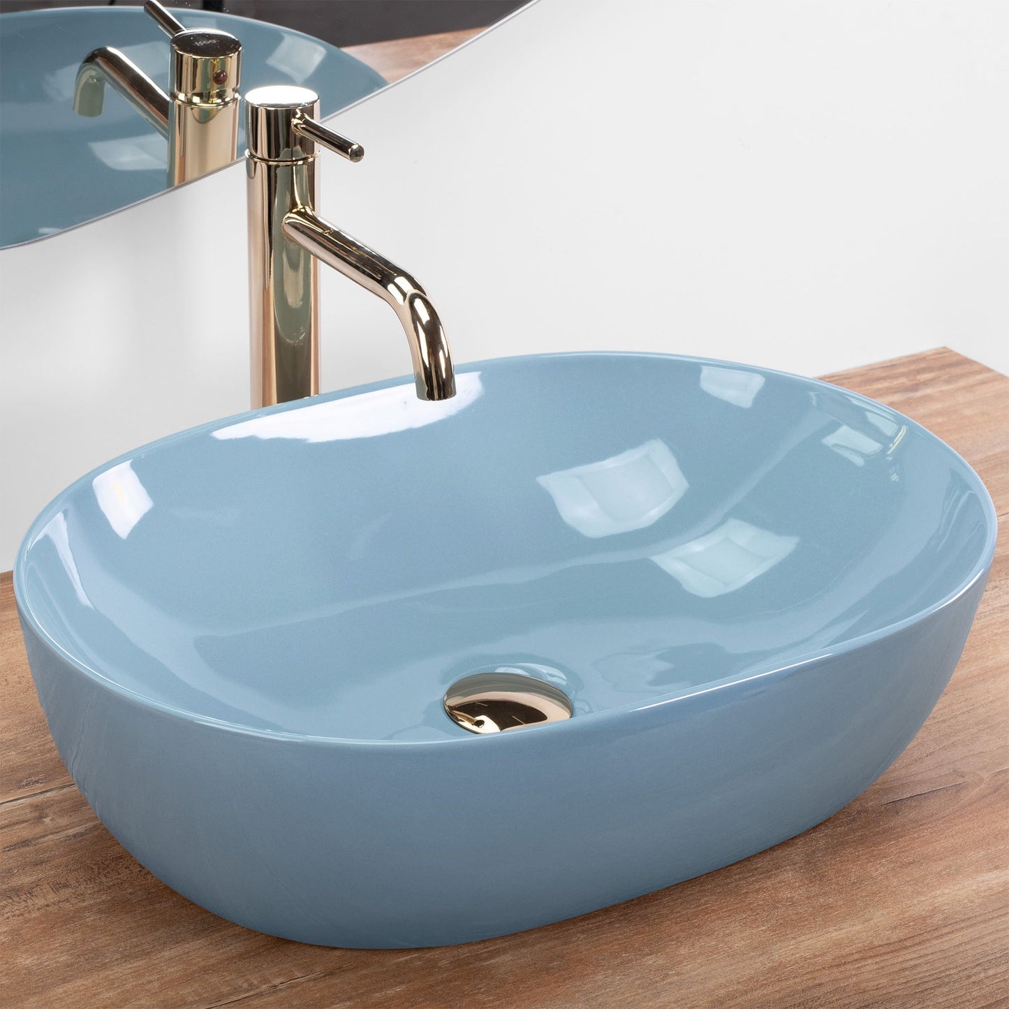 Lavoar pe blat Rea LISA L.BLUE SHINY  3