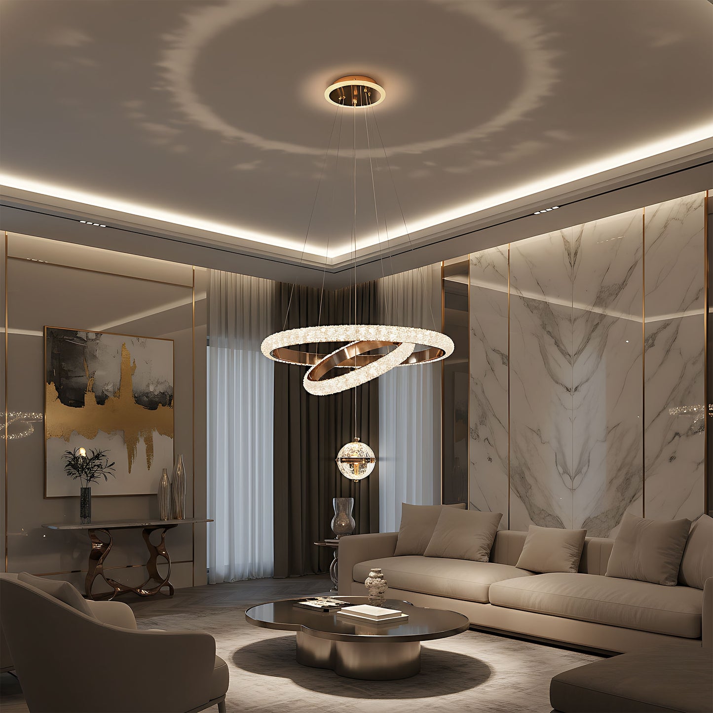 Lampă Suspendată G143-cp 50cm Gold  5