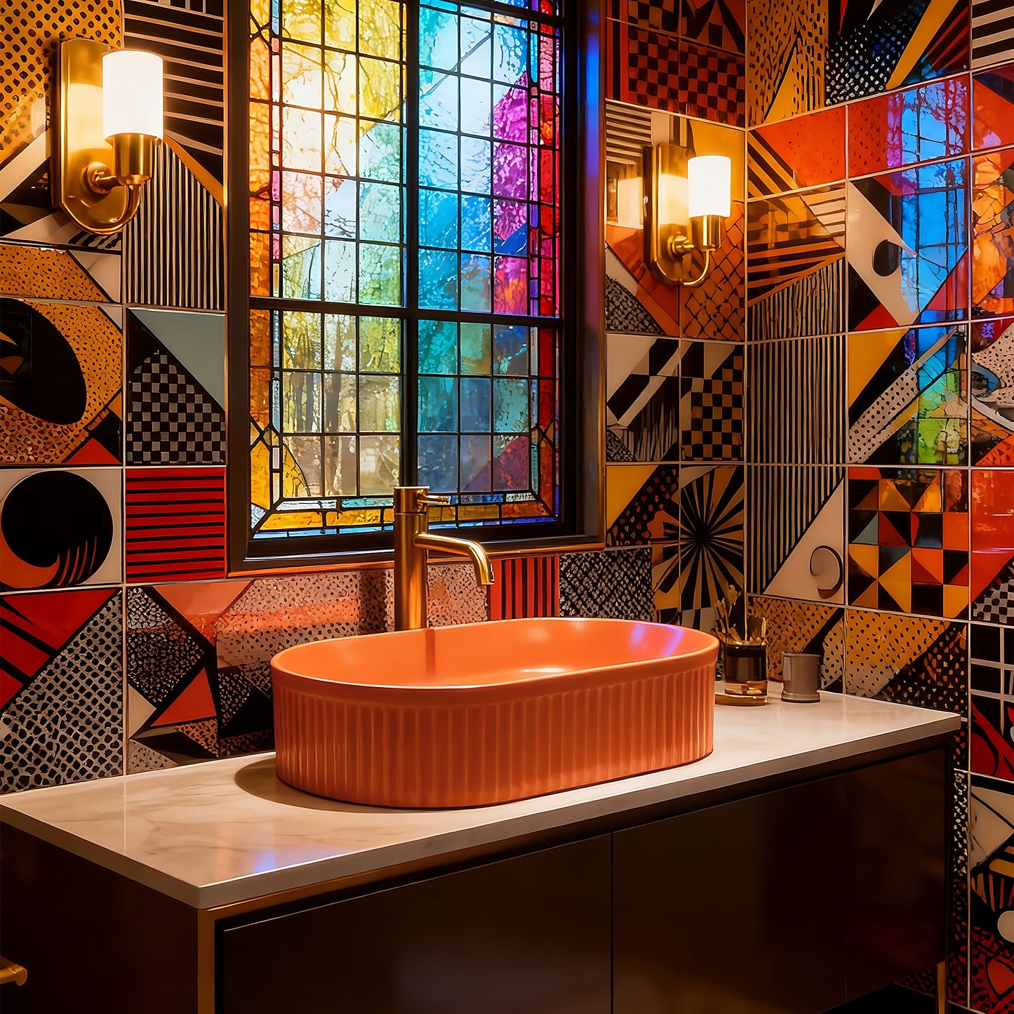 Lavoar Pe Blat Rea Vanda Cinnamon Matt  5