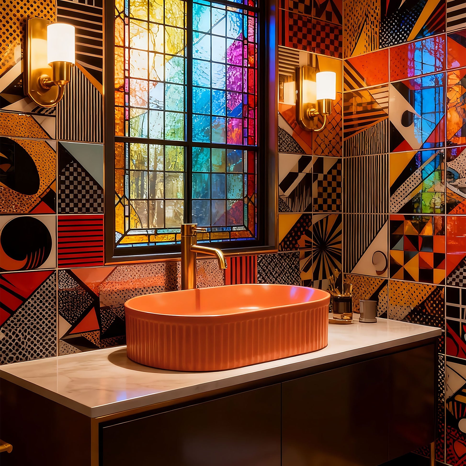 Lavoar Pe Blat Rea Vanda Cinnamon Matt  5