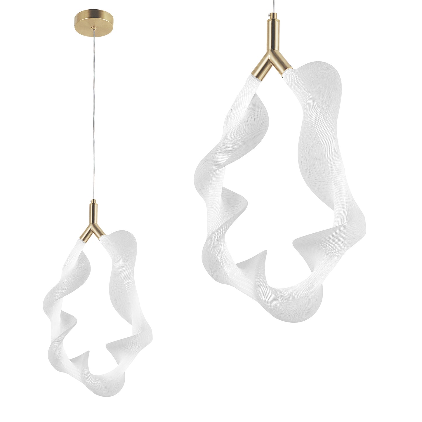 Lampa Led G013-1cp White/gold  1