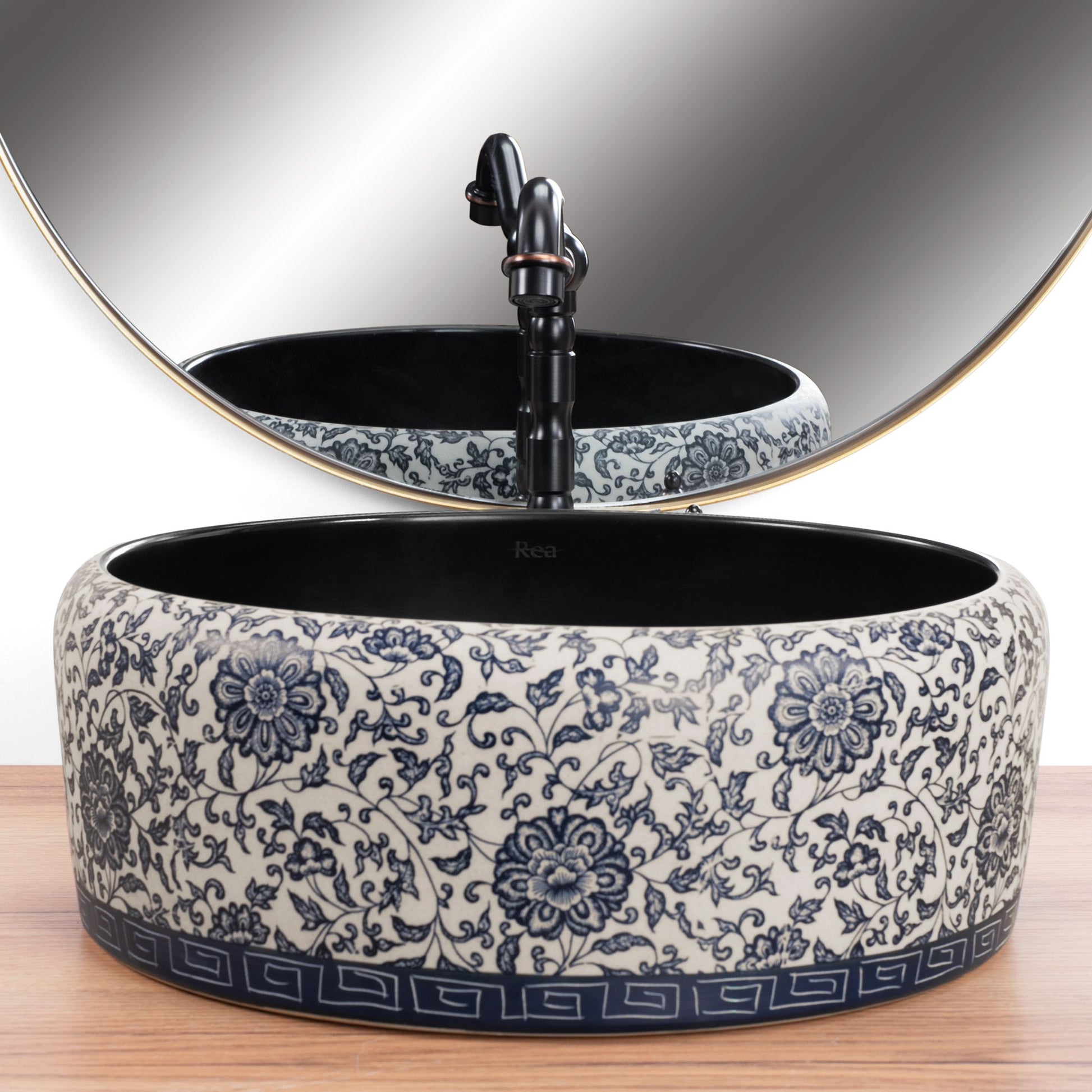 Lavoar pe blat REA Florisa Black Matt 4