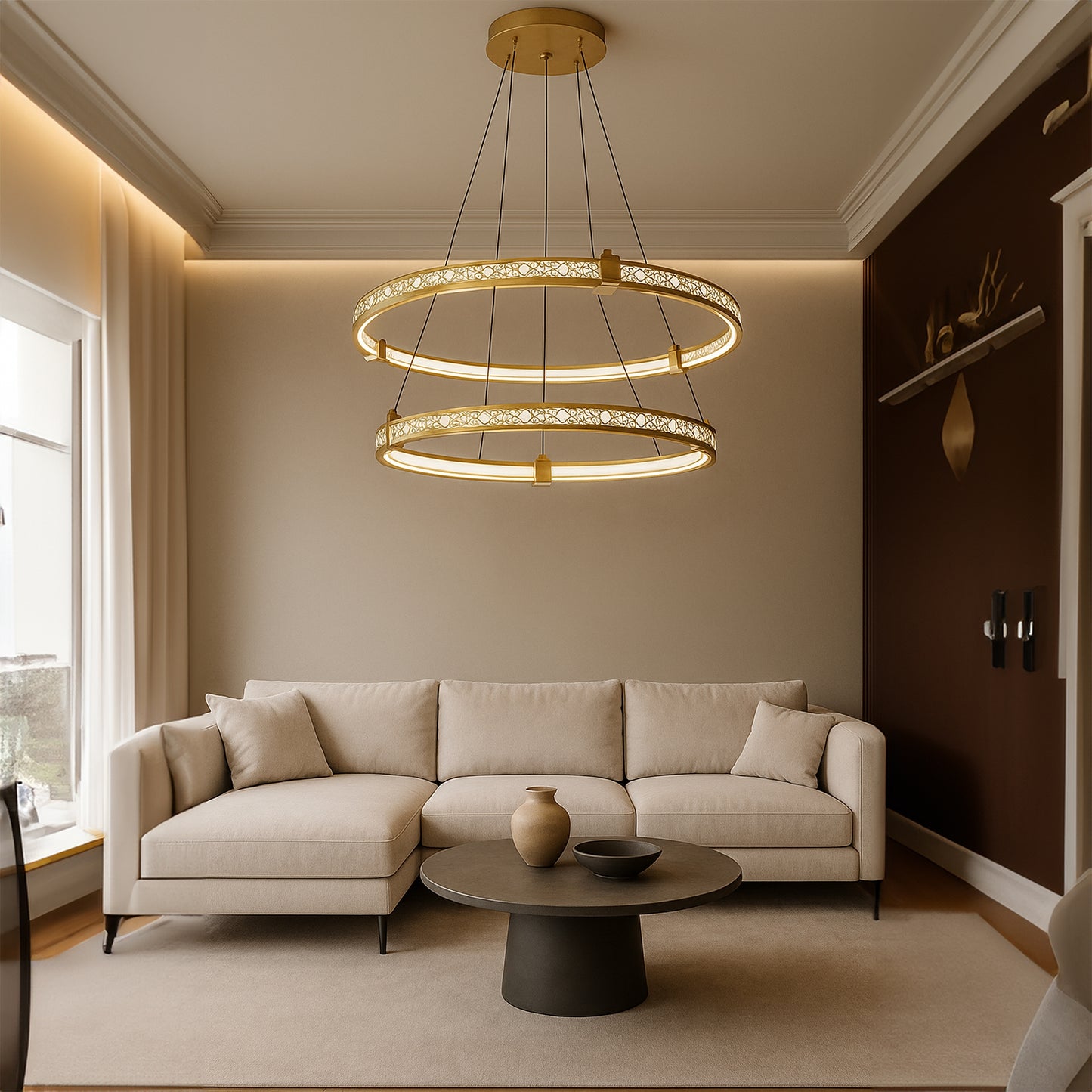 Lampa Led Lhj037-cp2 Gold  3