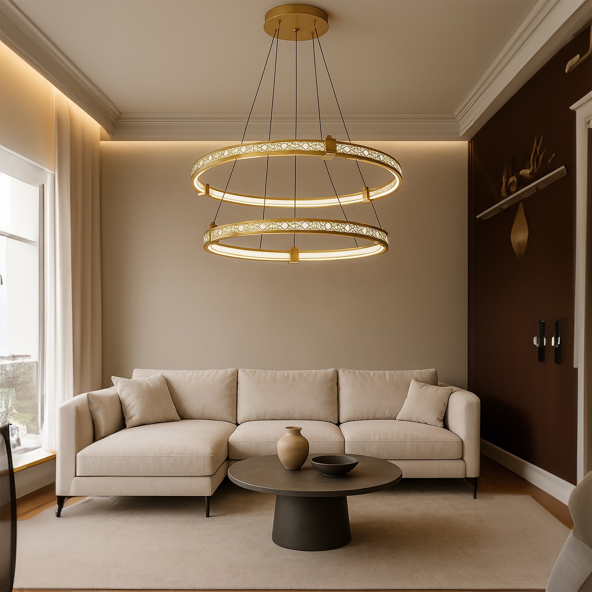 Lampa Led Lhj037-cp2 Gold  3